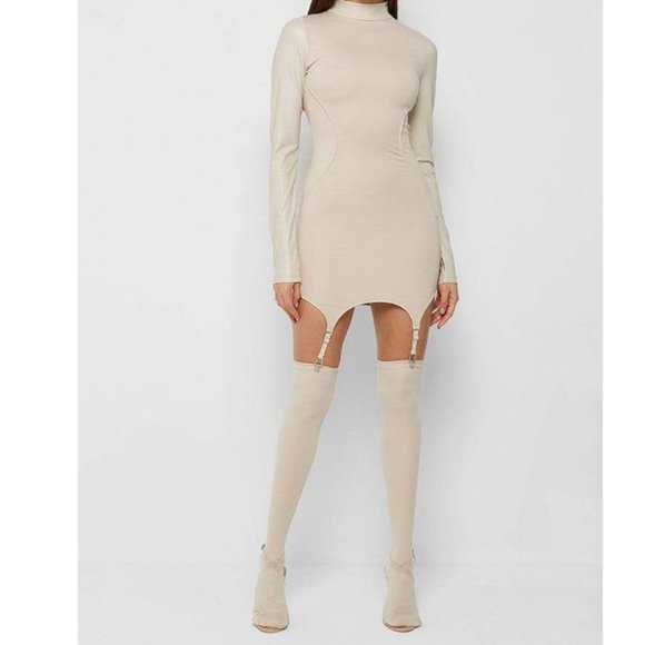 Manière de Voir Dresses & Skirts - GORGEOUS VEGAN LEATHER SUSPENDER DRESS!!!